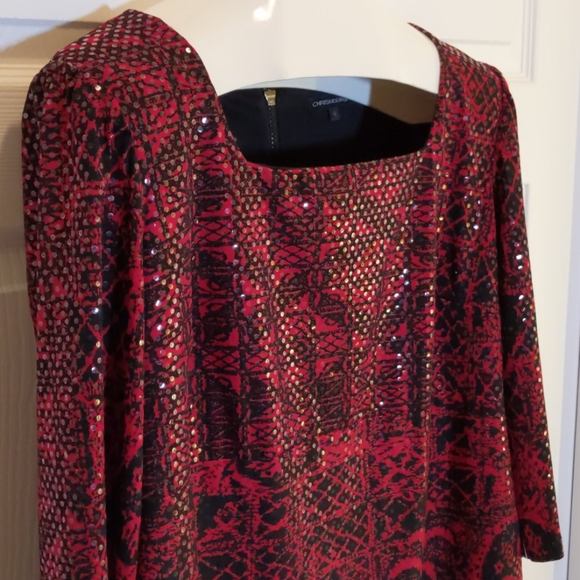 Chris McLaughlin Sequined Dress, Size 18, NWT - Picture 2 of 6